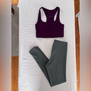 Women’s Girlfriend Collective Sports Top XS and Leggings Size Small
